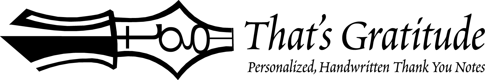 That's Gratitude Logo - Personalized Note-Writing Service